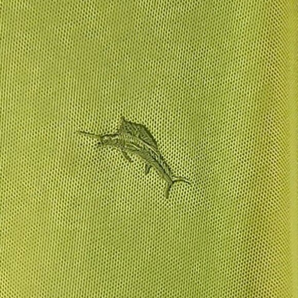 TOMMY BAHAMA APPLE GREEN MENS POLO EUC SIZE XL - Picture 5 of 5